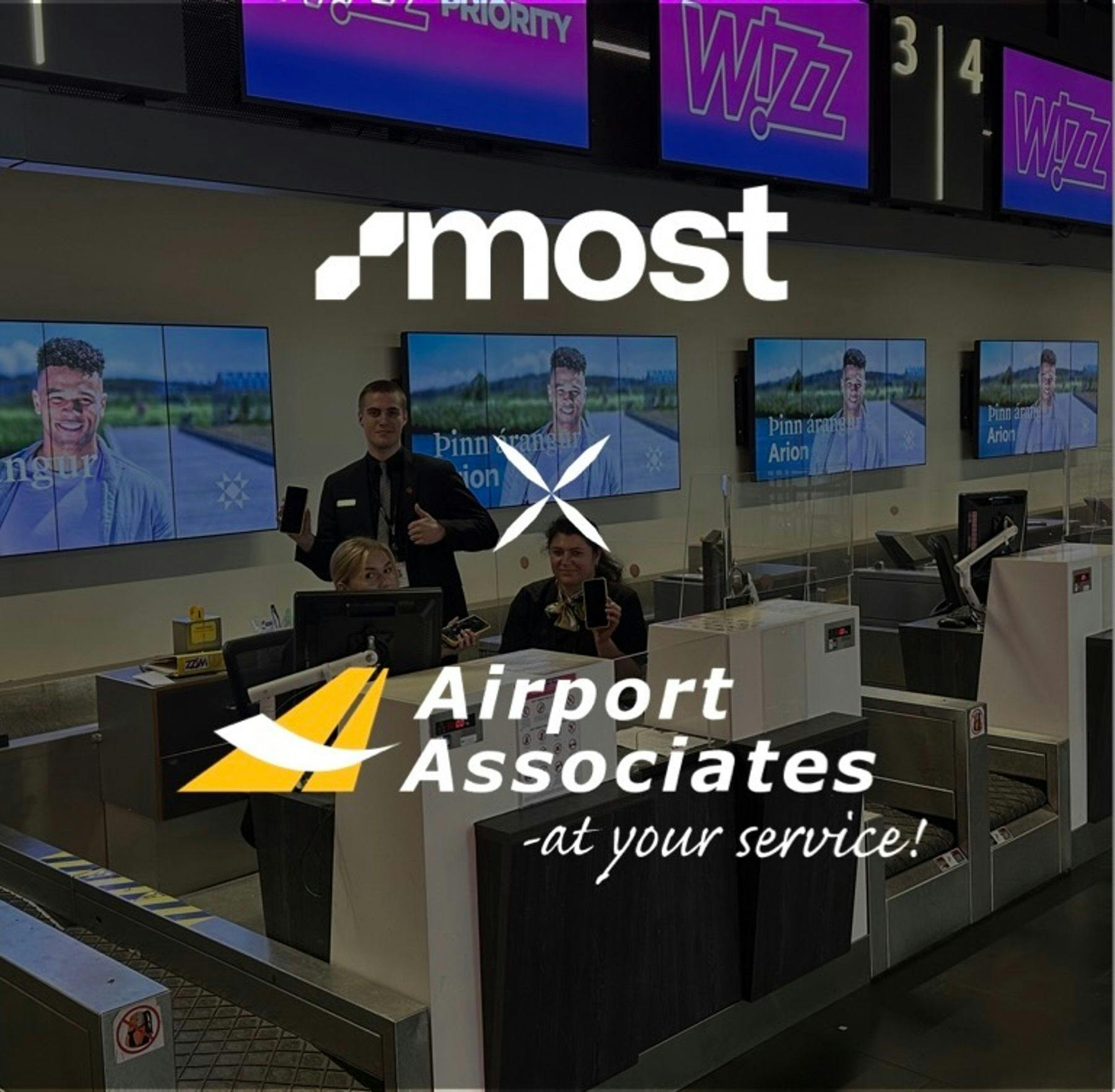 Airport Associates selects MOST to support payment processing in the airport terminal
