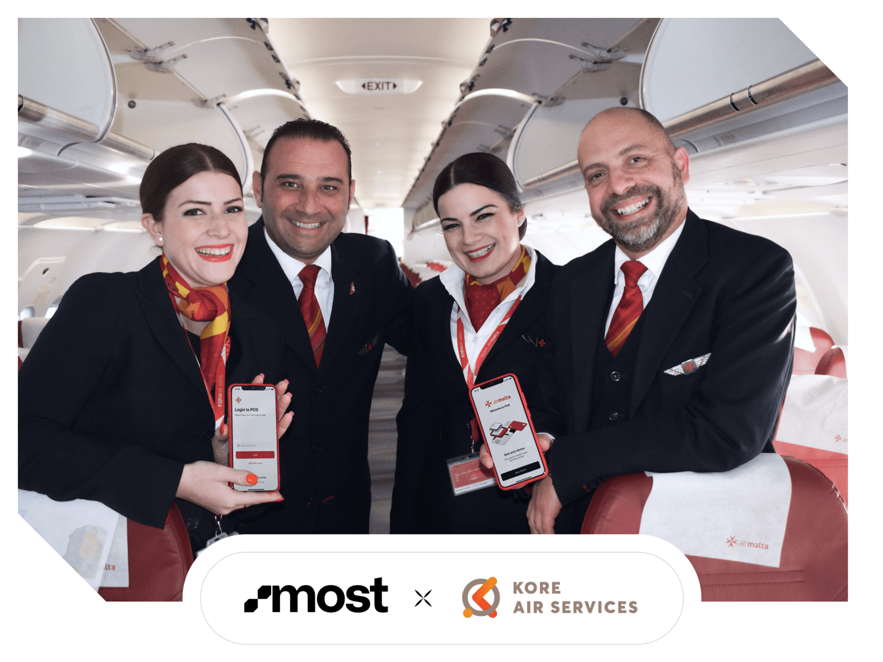 Kore Air Services selects MOST to support launch of onboard retail services for Air Malta